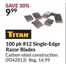 Princess Auto 100 pk #12 Single-Edge Razor Blades offer