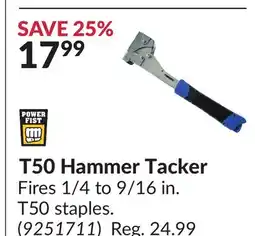 Princess Auto T50 Hammer Tacker offer