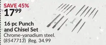 Princess Auto 16 pc Punch and Chisel Set offer