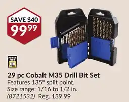 Princess Auto Power Fist 29 pc Cobalt M35 Drill Bit Set offer