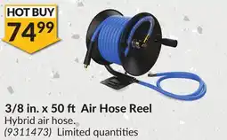 Princess Auto 3/8 in. x 50 ft Air Hose Reel offer
