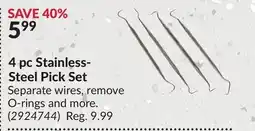 Princess Auto 4 pc Stainless- Steel Pick Set offer