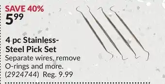 Princess Auto 4 pc Stainless- Steel Pick Set offer