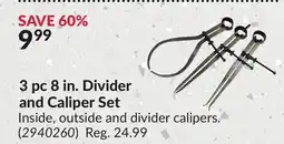 Princess Auto 3 pc 8 in. Divider and Caliper Set offer