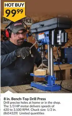 Princess Auto 8 in. Bench-Top Drill Press offer