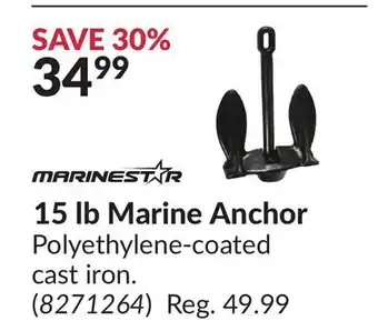 Princess Auto 15 lb Marine Anchor offer