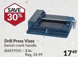 Princess Auto Drill Press Vises offer