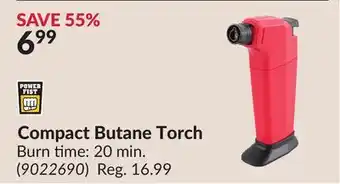 Princess Auto Compact Butane Torch offer