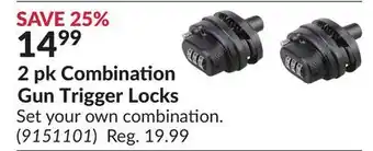 Princess Auto 2 pk Combination Gun Trigger Locks offer