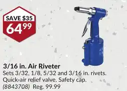 Princess Auto Power Fist 3/16 in. Air Riveter offer