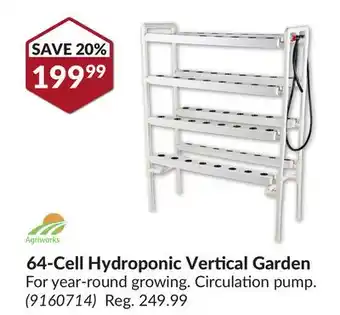 Princess Auto Agriworks 64-Cell Hydroponic Vertical Garden offer