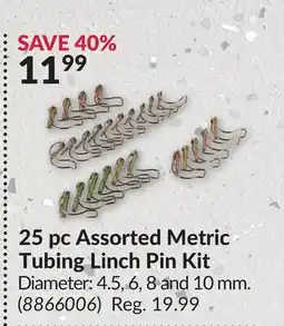 Princess Auto 25 pc Assorted Metric Tubing Linch Pin Kit offer