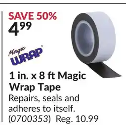 Princess Auto 1 in. x 8 ftMagic Wrap Tape offer