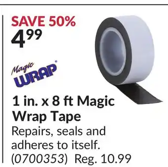 Princess Auto 1 in. x 8 ftMagic Wrap Tape offer