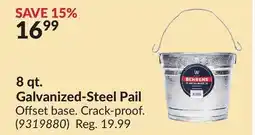 Princess Auto 8 qt. Galvanized-Steel Pail offer