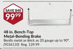 Princess Auto 48 in. Bench-Top Metal-Bending Brake offer