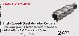 Princess Auto High-Speed-Steel Annular Cutters- 1-1/16 x 2 x 3/4 in offer