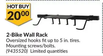 Princess Auto 2-Bike Wall Rack offer