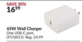 Princess Auto 65W Wall Charger offer