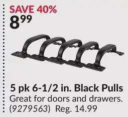 Princess Auto 5 pk 6-1/2 in. Black Pulls offer