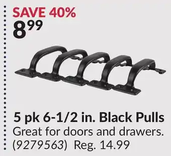 Princess Auto 5 pk 6-1/2 in. Black Pulls offer