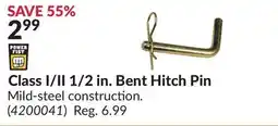 Princess Auto Class I/II 1/2 in. Bent Hitch Pin offer