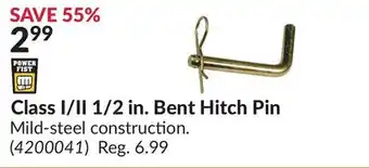 Princess Auto Class I/II 1/2 in. Bent Hitch Pin offer