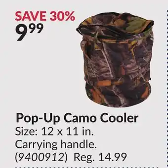 Princess Auto Pop-Up Camo Cooler offer