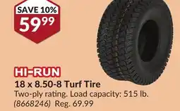 Princess Auto HI-RUN 18 x 8.50-8 Turf Tire offer