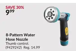 Princess Auto 8-Pattern Water Hose Nozzle offer