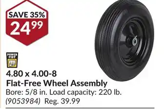 Princess Auto 4.80 x 4.00-8 Flat-Free Wheel Assembly offer
