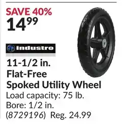 Princess Auto 11-1/2 in. Flat-Free Spoked Utility Wheel offer