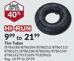 Princess Auto Tire Tubes offer