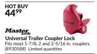 Princess Auto Universal Trailer Coupler Lock offer