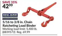 Princess Auto 5/16 to 3/8 in. Chain Ratcheting Load Binder offer