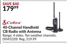 Princess Auto 40-Channel Handheld CB Radio with Antenna offer