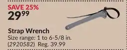 Princess Auto Strap Wrench offer