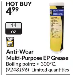 Princess Auto Anti-Wear Multi-Purpose EP Grease offer