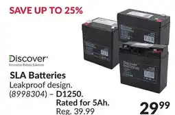 Princess Auto SLA Batteries offer