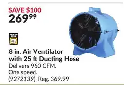 Princess Auto 8 in. Air Ventilator with 25 ftDucting Hose offer