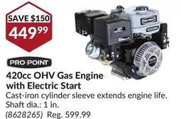 Princess Auto 420cc OHV Gas Engine with Electric Start offer