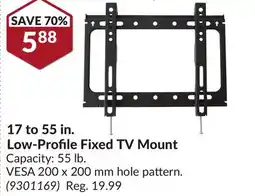 Princess Auto 17 to 55 in. Low-Profile Fixed TV Mount offer