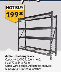 Princess Auto 4-Tier Shelving Rack offer
