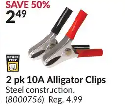 Princess Auto 2 pk 10A Alligator Clips offer