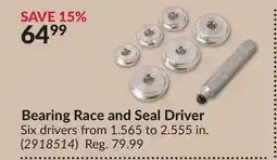 Princess Auto Bearing Race and Seal Driver offer