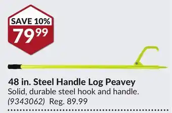 Princess Auto 48 in. Steel Handle Log Peavey offer