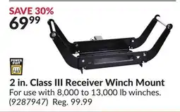 Princess Auto 2 in. Class III Receiver Winch Mount offer