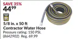 Princess Auto 5/8 in. x 50 Contractor Water Hose offer