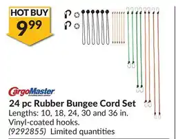 Princess Auto CargoMaster 24 pc Rubber Bungee Cord Set offer