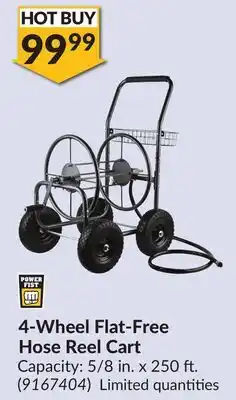 Princess Auto 4-Wheel Flat-Free Hose Reel Cart offer